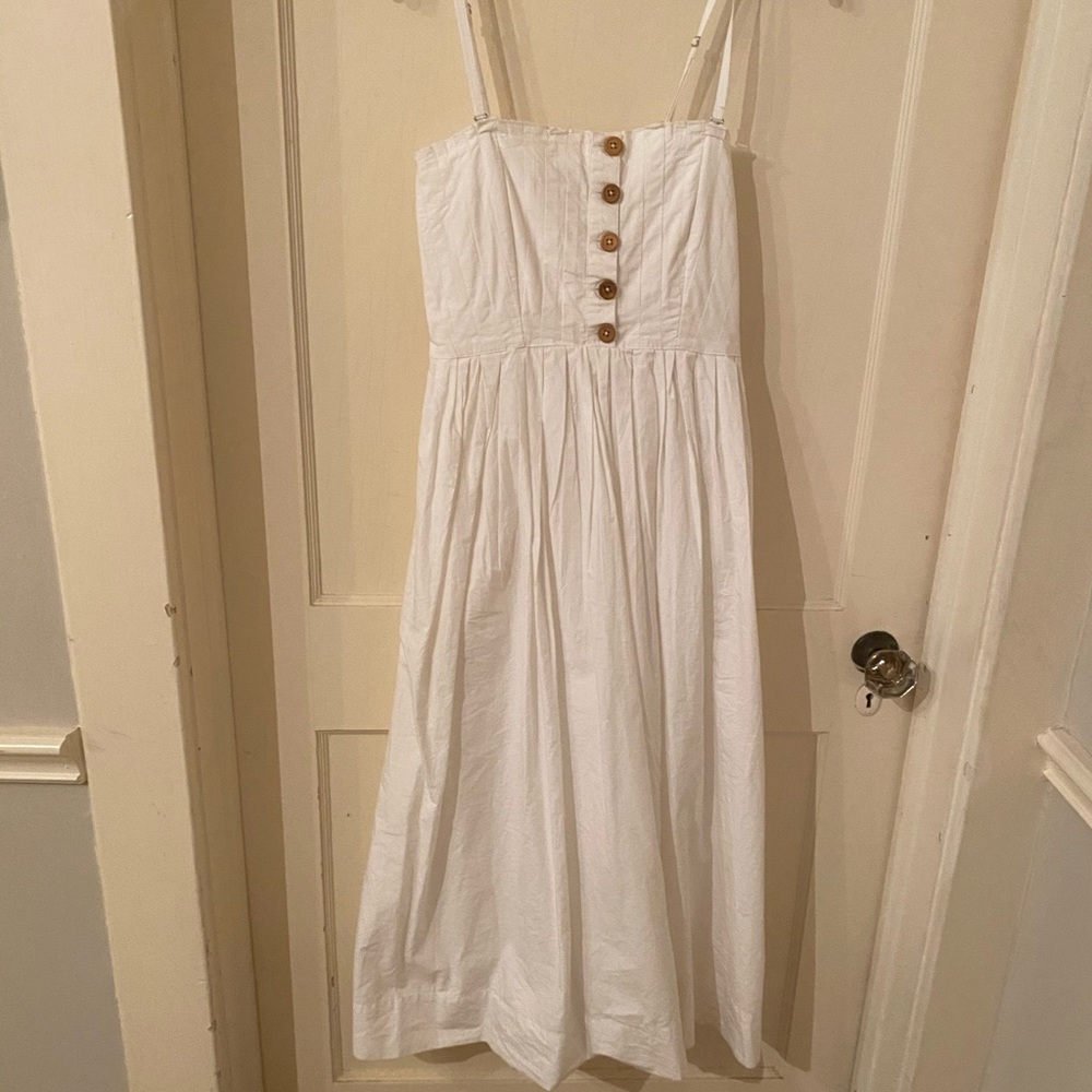 Free people white sundress, size S